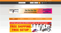 Desktop Screenshot of brooksprintingandpromotions.com