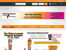 Tablet Screenshot of brooksprintingandpromotions.com
